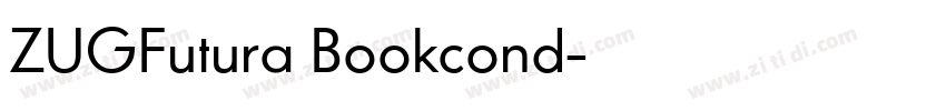 ZUGFutura Bookcond字体转换